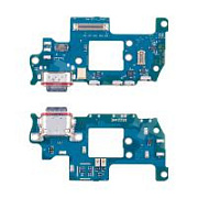 Шлейф для Samsung Galaxy S23 FE (S711B/EU version) плата системный разъем/микрофон - Премиум
