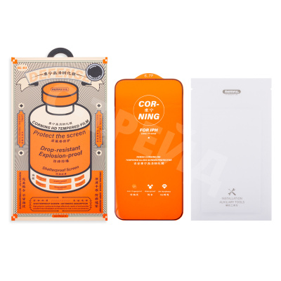 Защитное стекло Remax Medicine Glass GL-83 для iPhone 14 Pro Max (сверхпрочное) Черный