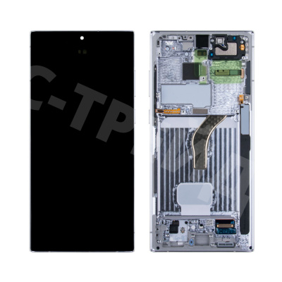 Дисплей для Samsung Galaxy S22 Ultra (S908B/S9080) модуль с рамкой Белый - OR (SP)