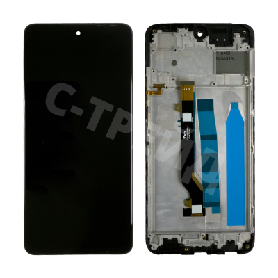 Дисплей для Tecno Pova 3 (LF7n) модуль с рамкой Черный - OR