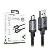 Кабель USB - Type-C Acefast C20-04 (3A, оплетка нейлон, 1.2 м) Черный