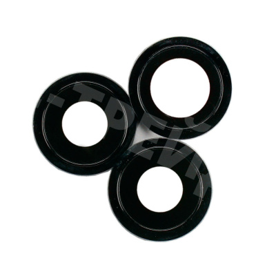 Стекло камеры для iPhone 12 Pro (комплект 3 шт.) Черный