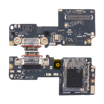 Шлейф для Xiaomi Redmi Note 14 Pro 5G (24090RA29G) плата системный разъем/разъем SIM/микрофон - Премиум