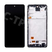 Дисплей для Samsung Galaxy A72 (A725F) модуль с рамкой Черный - (OLED) (Full Size)