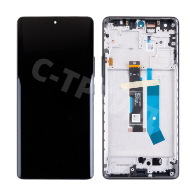 Дисплей для Xiaomi Redmi Note 14 Pro 4G (24116RACCG) модуль с рамкой Черный - OR (SP)