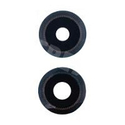 Стекло камеры для Xiaomi Poco X7 Pro (2412DPC0AG) (комплект 2 шт.) Черный