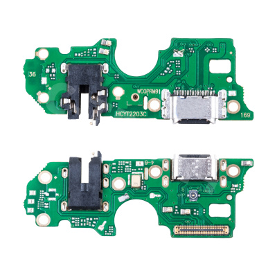 Шлейф для OPPO A96 (CPH2333) плата на системный разъем/разъем гарнитуры/микрофон