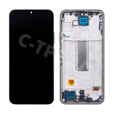 Дисплей для Samsung Galaxy A34 5G (A346B) модуль с рамкой Черный - (OLED) (Full Size)