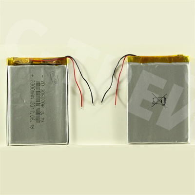 Аккумулятор универсальный 305070p 3,7v Li-Pol 2000 mAh (3*50*70 mm)