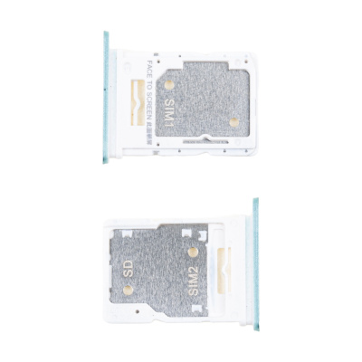 Держатель SIM для Xiaomi Redmi Note 14 4G (24117RN76O/24117RN76G) Голубой