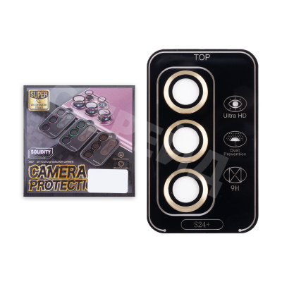 Защитное стекло линзы камеры для Galaxy Samsung S24+ (S926B) (комплект 3 шт.) Желтый