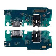 Шлейф для Samsung Galaxy A12 Nacho (A127F) плата системный разъем/разъем гарнитуры/микрофон - Премиум