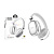 Беспроводные наушники Bluetooth Hoco W35 (накладные) Серебро