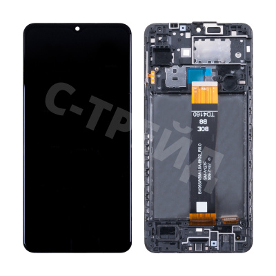 Дисплей для Samsung Galaxy A12 Nacho (A127F) модуль c рамкой Черный - OR Ref. (SP)