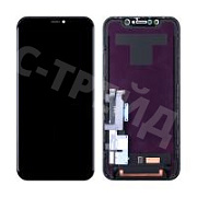 Дисплей для iPhone Xr в сборе с тачскрином Черный - OR100