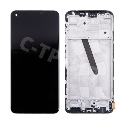 Дисплей для Realme 10 4G (RMX3630) модуль с рамкой Черный - (OLED)