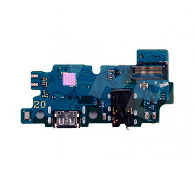 Шлейф для Samsung Galaxy A20 (A205F) плата системный разъем/разъем гарнитуры/микрофон