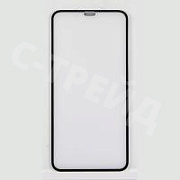 Защитное стекло "Оптима" для iPhone Xs Max/11 Pro Max Черный (Закалённое, полное покрытие)