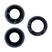 Стекло камеры для iPhone 15 Pro Max (комплект 3 шт.) Синий