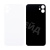 Задняя крышка для iPhone 11 (A2221) Белый (стекло, монолит, широкий вырез под камеру, логотип) - Премиум