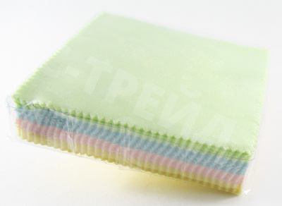 Салфетки для чистки дисплеев цветные (12*12 см, микрофибра, 60 шт.)