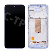 Дисплей для Samsung Galaxy A54 5G (A546E) модуль с рамкой Фиолетовый - (OLED) (Full Size)