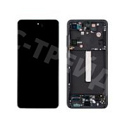 Дисплей для Samsung Galaxy S21 FE (G990B) модуль с рамкой Серый - OR (SP)