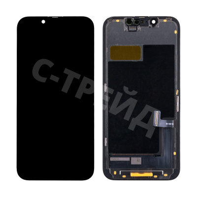 Дисплей для iPhone 13 mini (A2630) в сборе с тачскрином Черный - (Hard OLED, HD+) Стандарт