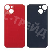Задняя крышка для iPhone 14 (A2883) Красный (стекло, широкий вырез под камеру, логотип)