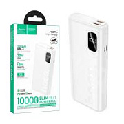 Внешний Аккумулятор (Power Bank) Hoco J158 Pro 10000 mAh (22.5W, 20W, PD, Type-C, LED дисплей) Белый