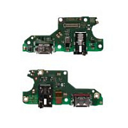 Шлейф для Huawei Honor 10X Lite/P Smart 2021 (DNN-LX9/PPA-LX1) плата на системный разъем/разъем гарнитуры - Премиум