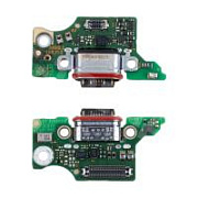 Шлейф для Tecno Camon 40 4G (CM5) плата на системный разъем/микрофон - Премиум