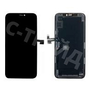 Дисплей для iPhone 11 Pro (A2215) в сборе с тачскрином Черный - (Hard OLED, Full HD) (площадка под IC)