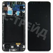 Дисплей для Samsung Galaxy A30 (A305F) модуль с рамкой Черный - OR (SP)