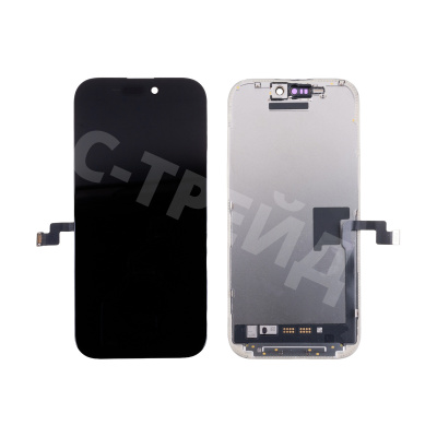 Дисплей для iPhone 16 Pro (A3293) в сборе с тачскрином Черный - (FOG)