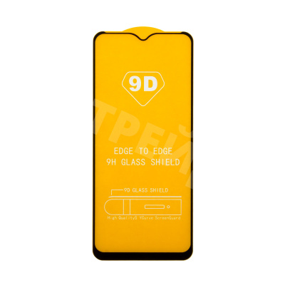 Защитное стекло "Полное покрытие" для Xiaomi Redmi 10C/12C/Poco C40/C55 Черный