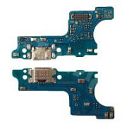 Шлейф для Samsung Galaxy A01/M01F (A015F/M015F) плата системный разъем/микрофон (широкий коннектор)