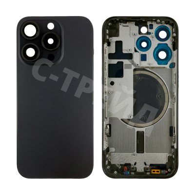 Корпус для iPhone 15 Pro (A3102) (1 Sim) Черный - Премиум