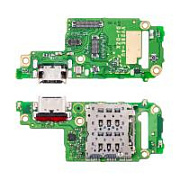 Шлейф для Vivo V29e (V2317) плата на системный разъем/разъем SIM/микрофон