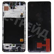 Дисплей для Samsung Galaxy A51 (A515F) модуль с рамкой Черный - OR (SP)
