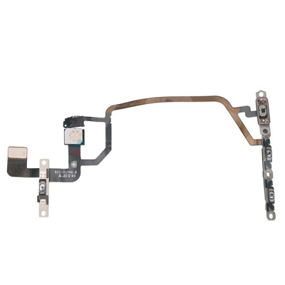 Шлейф для iPhone Xr (A2105) на кнопки громкости/включения/блокировки/микрофон - Премиум