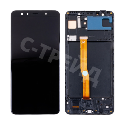 Дисплей для Samsung Galaxy A7 2018 (A750F) модуль с рамкой Черный - (OLED)