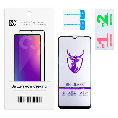 Защитное стекло "Премиум" для Realme C11/C15/C21/C11 2021/C21Y/C25s/C25Y/Narzo 30A/50i/50A Черный