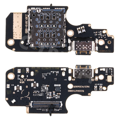Шлейф для Xiaomi Redmi Note 11 Pro 4G/5G (2201116TG/2201116SG) плата системный разъем/разъем SIM/микрофон