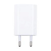 Сетевое зарядное устройство USB для iPhone "Призма" (5W) (тех.упак.) Белый