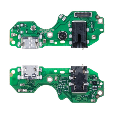 Шлейф для Infinix Hot 12i (X665B) плата на системный разъем/разъем гарнитуры/микрофон