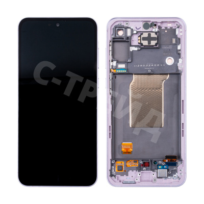 Дисплей для Samsung Galaxy A55 5G (A556E) модуль с рамкой Лавандовый - OR (SP)