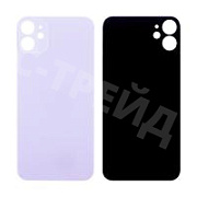 Задняя крышка для iPhone 11 (A2221) Фиолетовый (стекло, узкий вырез под камеру, логотип)