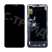 Дисплей для iPhone 11 Pro Max (A2218) в сборе с тачскрином Черный - (In-Cell) (площадка под IC)
