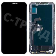 Дисплей для iPhone X в сборе с тачскрином Черный - (In-Cell)